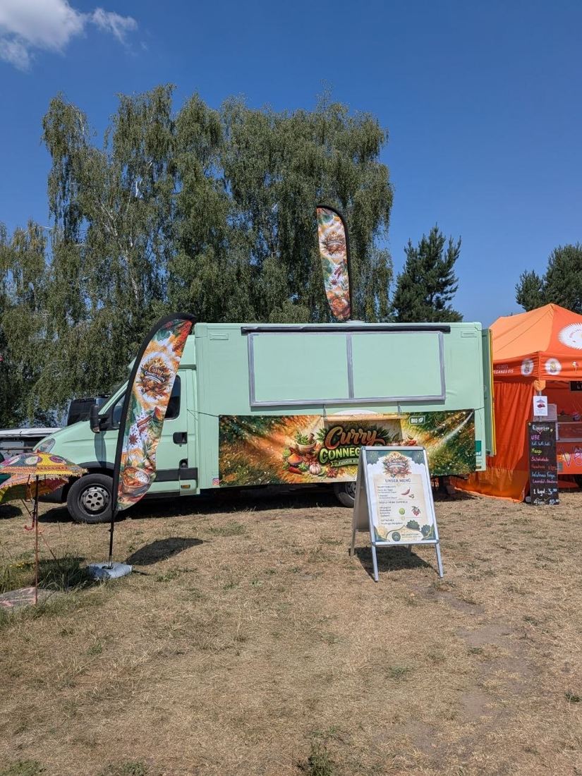 Unser CurryConnection Foodtruck auf einem Veranstaltungsgelände